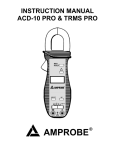 ACD-10 Pro and ACD-10 TRMS Pro Product Manual