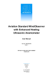 Gill Aviation Standard WindObserver Anemometer User Manual
