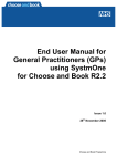End User Manual for General Practitioners (GPs