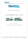 OpenVox B200M/B400M User Manual for mISDN
