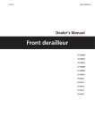 Front derailleur - SHIMANO Dealer`s Manual / User`s Manual