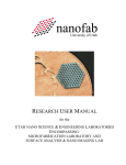 Microfab User Manual - Utah Nanofab