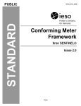 Conforming Meter Framework Itron SENTINEL® Issue 2.0