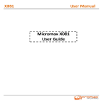 Micromax X081 User Guide