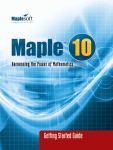Maple Getting Started Guide