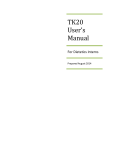 TK20 User`s Manual