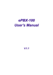ePBX-100 User`s Manual
