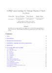 A LATEX macro package for Message Sequence Charts