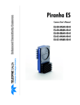 Piranha ES 4k and 8k Manual