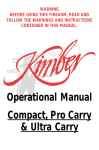 Operational Manual Compact, Pro Carry & Ultra Carry