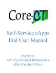 Self-Service eApps End User Manual