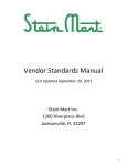 Vendor Standards Manual 2015