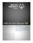 GMS Six User Manual - Special Olympics Illinois