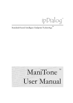 ManiTone TM User Manual