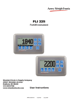 Model FLI-225 User`s Manual - Standard Scale & Supply Company