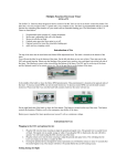 Control Line Motor Timer Manual - E