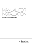Manual for installation