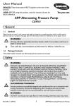 User Manual APP Alternating Pressure Pump