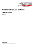 The Music Producer Software User Manual