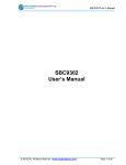 SBC9302 User`s Manual