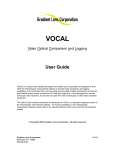VOCAL User Guide - Gradient Lens Corporation