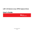 LSP 2.10 Davinci Linux VPFE Capture Driver