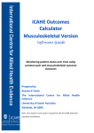 iCAHE Outcomes Calculator Musculoskeletal Version