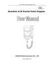 Sonoline A/B Pocket Fetal Doppler user manual
