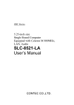 SLC-8521-LA User`s Manual