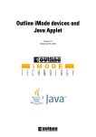 Outline iMode devices and Java Applet