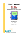 M121P User`s Manual - M2M Communications