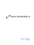 RDM SYNERGY II User Guide