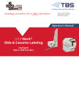 SHURMark Cassette & Slide Labelers Operator Manual