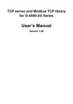 tcp and modbus tcp library user`s manual