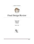 Final Design Review - Harding University