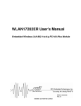 WLAN17202ER User`s Manual - RTD Embedded Technologies, Inc.
