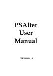 PSAlter 1.6 User Manual
