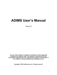 ADIMS User`s Manual