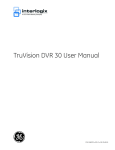 TruVision DVR 30 User Manual - Ber