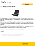 1U 19" Rackmount LCD Console - USB + PS/2