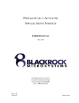 Inserter Manual - Blackrock Microsystems