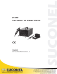 ss-989 2 in 1 smd hot air rework station