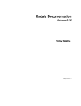 Kadala Documentation Release 0.1.0 Finlay Beaton