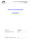 POINT OF SALES SYSTEM (POSS) USER MANUAL