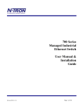 700 Series Managed Industrial Ethernet Switch User Manual
