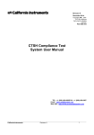 CTSH Compliance Test System User Manual