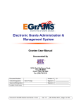 EGrAMS Grantee User Manual v1.0
