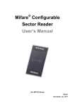 Mifare Configurable Sector Reader User`s Manual