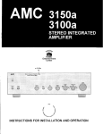 AMC 3150a and 3100a user manual