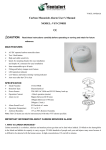Carbon Monoxide Alarm User`s Manual